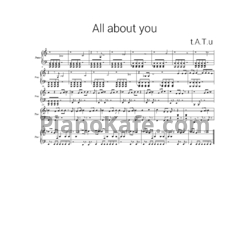 Ноты T.A.T.U. - All about us - предпросмотр