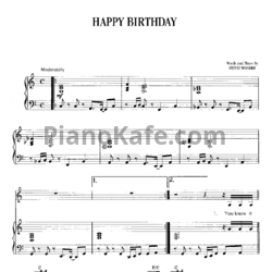 Ноты Stevie Wonder - Happy Birthday - предпросмотр