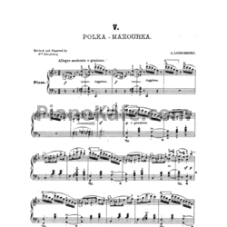 Ноты Альберт Лешгорн - Полька-мазурка (Соч. 37, №4) - предпросмотр