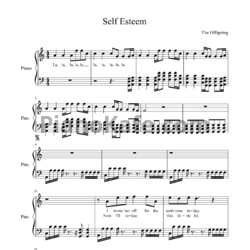 Ноты The Offspring - Self esteem - предпросмотр