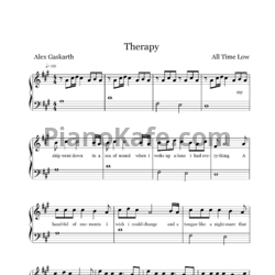 Ноты All Time Low - Therapy - предпросмотр