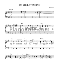 Ноты Elton John - I'm still standing - предпросмотр