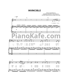 Ноты Kelly Clarkson - Invincible - предпросмотр