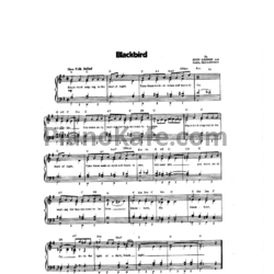 Ноты The Beatles - Blackbird - предпросмотр