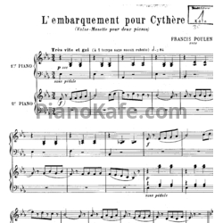 Ноты Франсис Пуленк - Вальс - предпросмотр