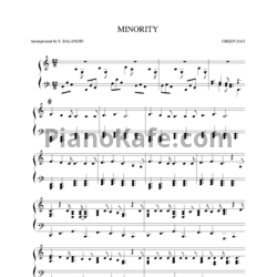 Ноты Green Day - Minority - предпросмотр