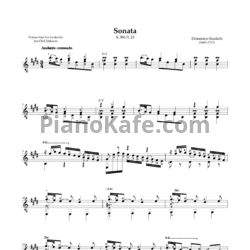Ноты Д. Скарлатти - Соната K380/L23 - предпросмотр