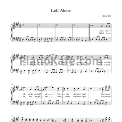 Ноты Blink-182 - Left alone - предпросмотр