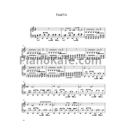 Ноты Serj Tankian - Feed us - предпросмотр