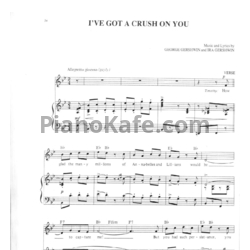 Ноты George Gershwin - I've got a crush on you - предпросмотр