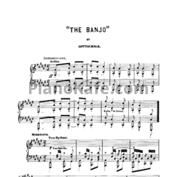 Ноты Луи Моро Готшалк - The banjo (Op. 15) - предпросмотр