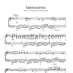 Ноты Richard Clayderman - Greensleeves - предпросмотр