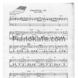 Ноты Bryan Adams - Everything I do - предпросмотр