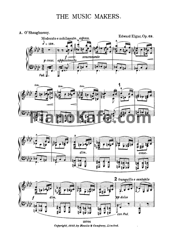 Ноты Эдуард Элгар - Музыканты (Op. 69) - PianoKafe.com