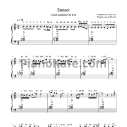 Ноты Davichi - Sunset