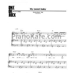 Ноты One OK Rock - My sweet baby (Версия 2) - предпросмотр