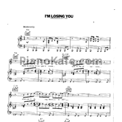 Ноты John Lennon - I'm losing you - предпросмотр