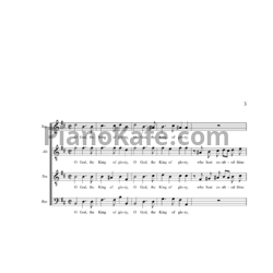Ноты Генри Пёрселл - Антем "O God, the king of glory" (Z 34) - предпросмотр