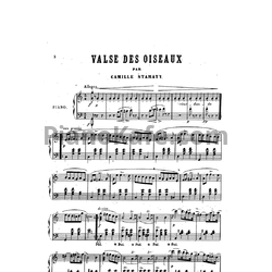 Ноты Камиль Стамати - Valse des oiseaux (Op. 44) - предпросмотр