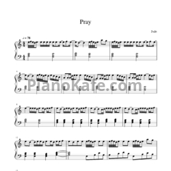 Ноты Jxdn - Pray - предпросмотр
