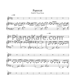 Ноты Zedd feat. Troye Sivan - Papercut - предпросмотр