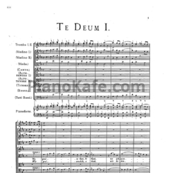 Ноты Георг Гендель - Te deum 1-3 - предпросмотр