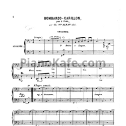 Ноты Шарль Алькан - Bombardo-Carillon (для фортепиано в 4 руки) - предпросмотр
