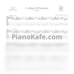 Ноты INXS - Calling all nations - предпросмотр