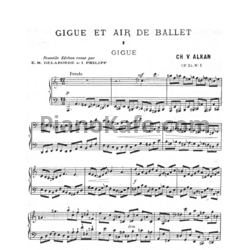 Ноты Шарль Алькан - Gigue et air de ballet dans le style ancien (Op. 24) - предпросмотр