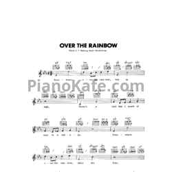 Ноты Michael Jackson - Over the rainbow - предпросмотр