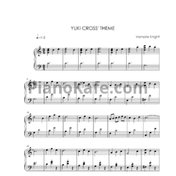 Ноты Takefumi Haketa - Yuki cross theme