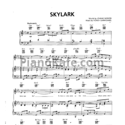 Ноты Hoagy Carmichael - Skylark - предпросмотр