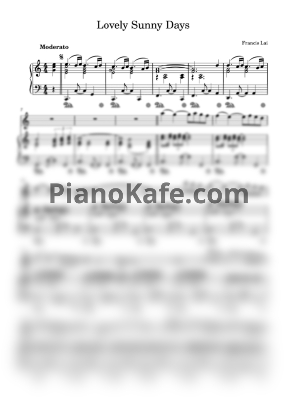 Ноты Demis Roussos - Lovely sunny days - PianoKafe.com