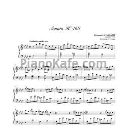 Ноты Д. Скарлатти - Соната K466/L118 - предпросмотр