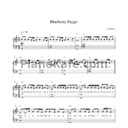 Ноты Lil Mosey - Blueberry faygo