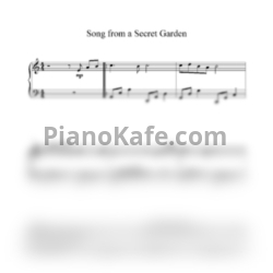 Ноты Secret Garden - Song from a secret garden (Версия 5) - предпросмотр