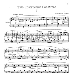 Ноты Альберт Лешгорн - 2 Instructive sonaten (Соч. 180) - предпросмотр