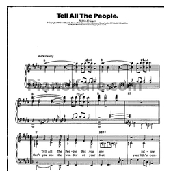 Ноты The Doors - Tell all the people (Piano solo)