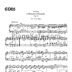 Ноты Франц Шуберт - 6 музыкальных моментов (Op. 94) - предпросмотр
