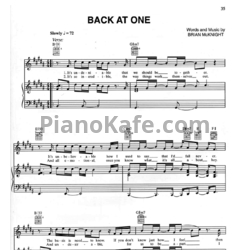 Ноты Brian McKnight - Back at one