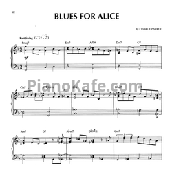 Ноты Charlie Parker - Blues for Alice