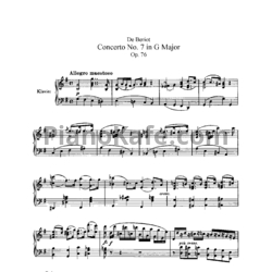 Ноты Ш. А. де Берио - Концерт для скрипки №7