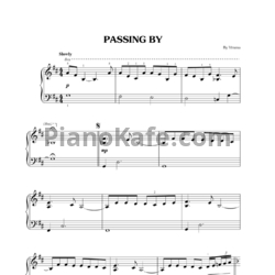 Ноты Yiruma - Passing by (Версия 2) - предпросмотр