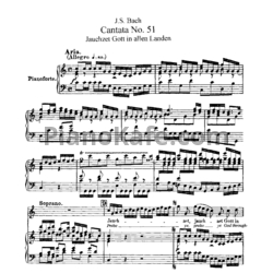 Ноты И. Бах - Кантата №51 "Jauchzet gott in allen landen" (BWV 51) - предпросмотр