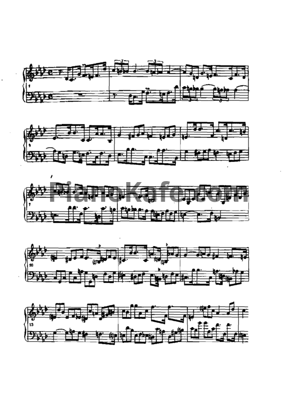 Ноты Ф. Шопен - Канон фа минор (B.129) - PianoKafe.com
