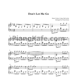 Ноты Harry Styles - Don't let me go - предпросмотр