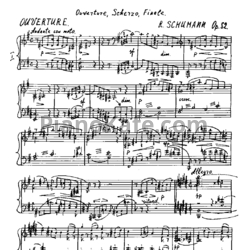 Ноты Роберт Шуман - Увертюра, скерцо и финал для оркестра (Op. 82). Обработка Эдуарда Бойко - предпросмотр