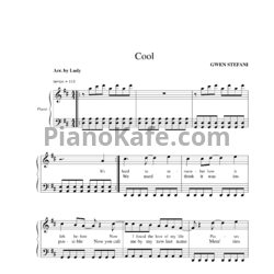 Ноты Gwen Stefani - Cool - предпросмотр