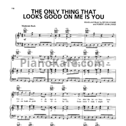 Ноты Bryan Adams - The only thing that looks good on me is you (Версия 2) - предпросмотр