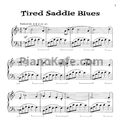 Ноты Wesley Schaum - Tired saddle blues